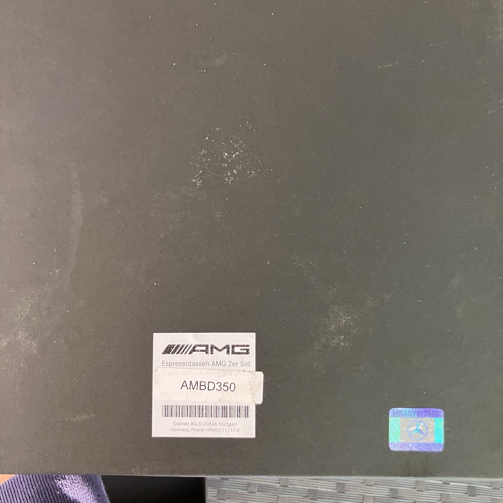 Mercedes-Benz AMG ASA Selection Espresso Cup Set 2 Racing Rare Saucer