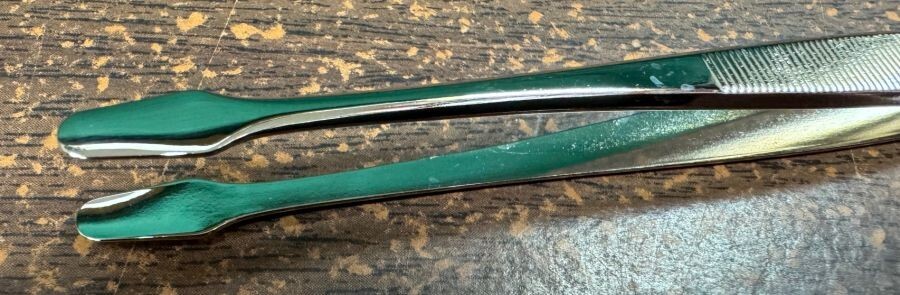 Showgard 909 Spade 6" Professional length stamp collection Tongs Tong Tweezers