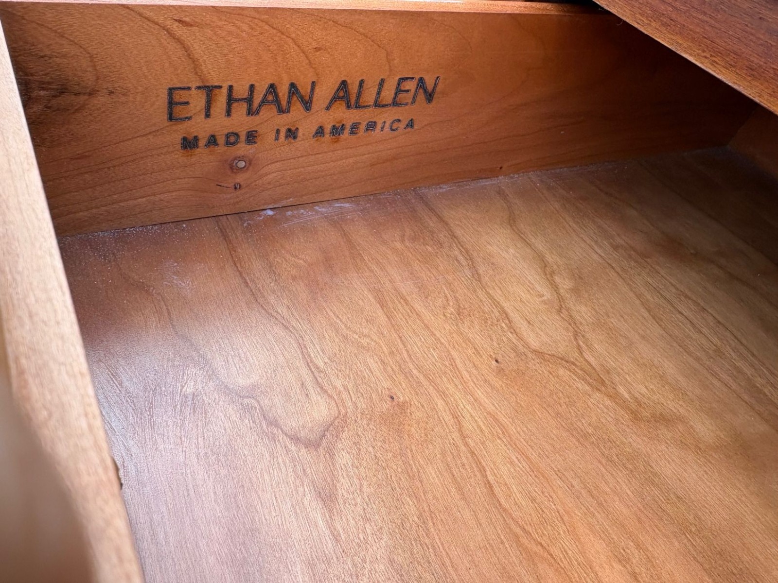 67581 Ethan Allen MAISON Cherry High Chest Dresser with Elegant Hardware