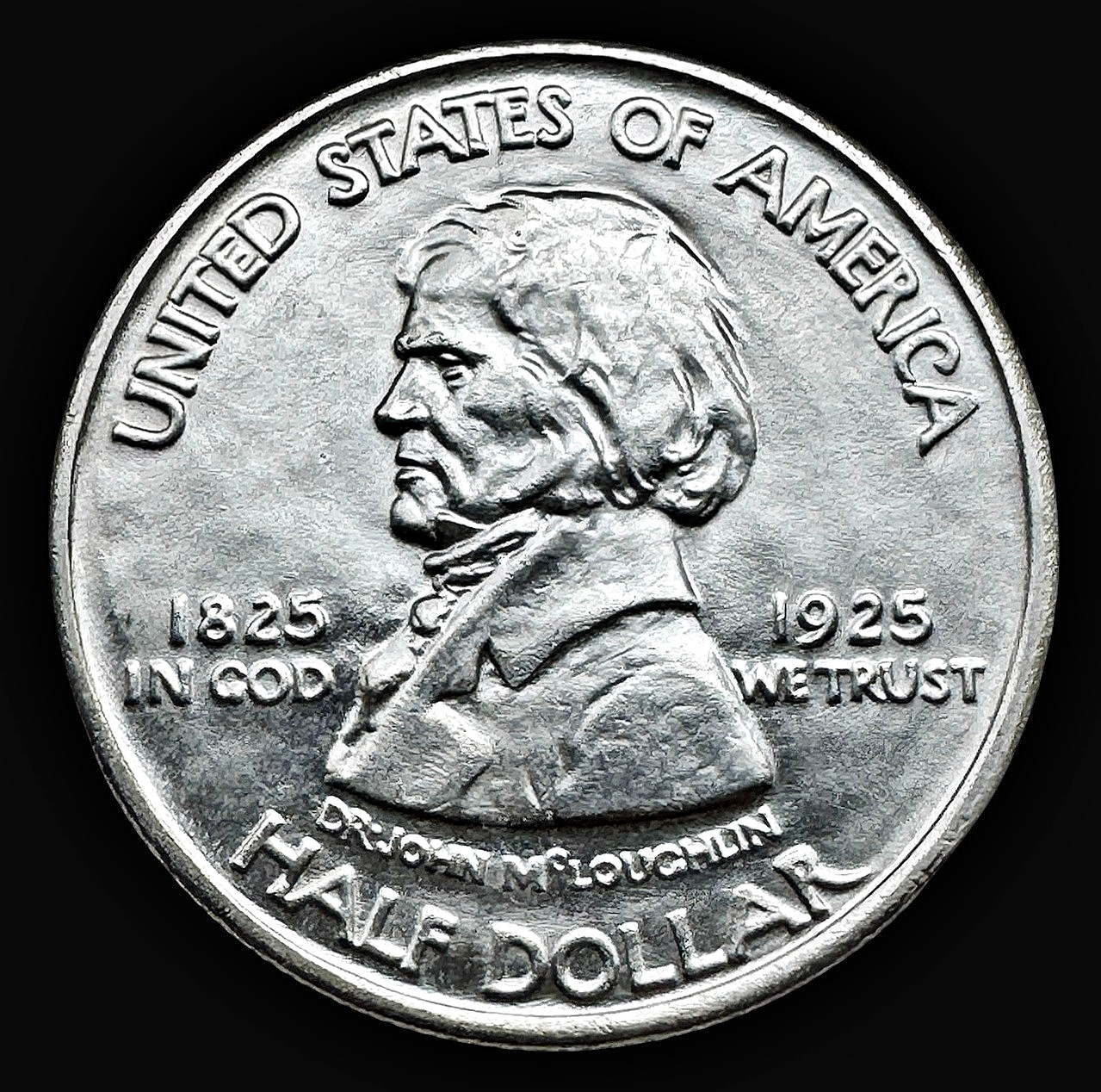 US 1925 Fort Vancouver Hudson Bay Commemorative Silver Half Dollar Choice BU