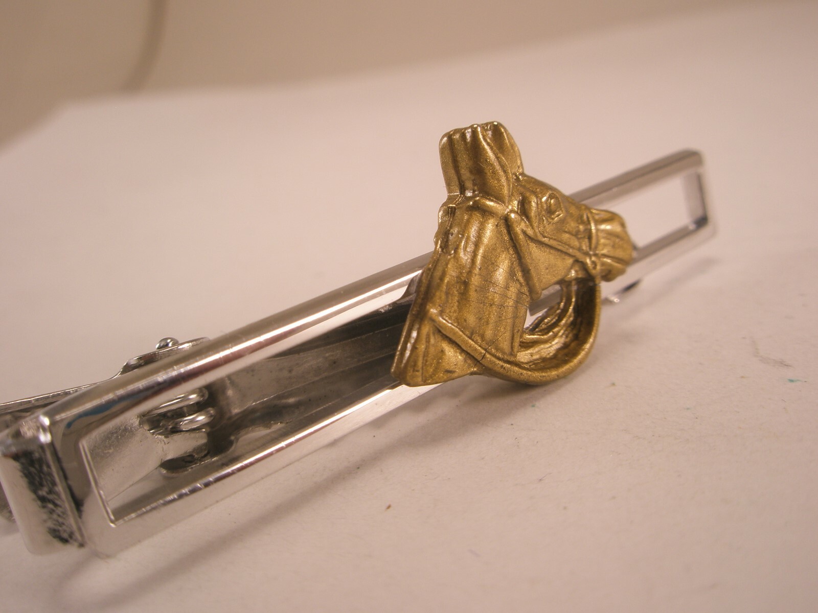 Horse Head Vintage ANSON Tie Bar Clip stallion mare hunter jumper gelding animal