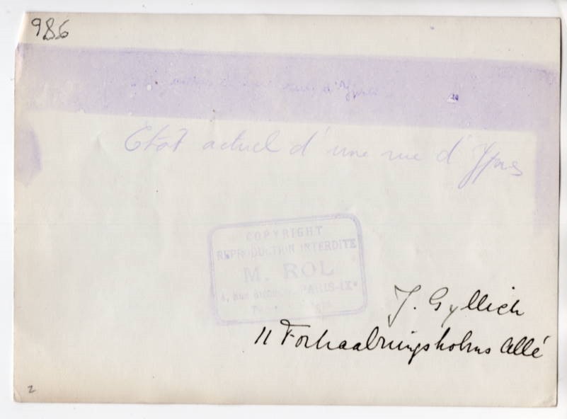 WWI Ruins of War A Street in Ypres France 5x7 M. Rol Original Photo