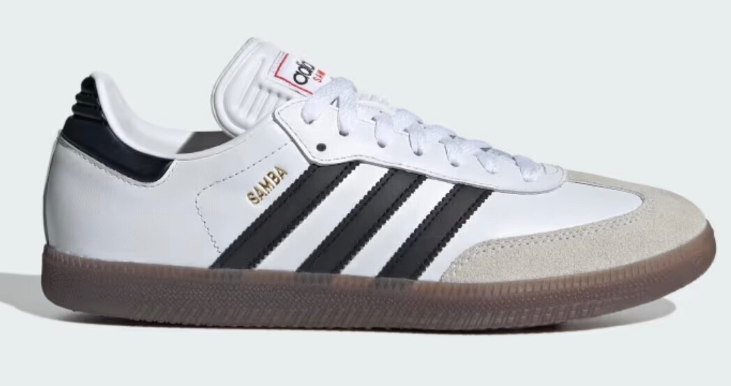 Women’s adidas Samba Indoor Soccer Shoes White Black Gum IH6001 Unisex