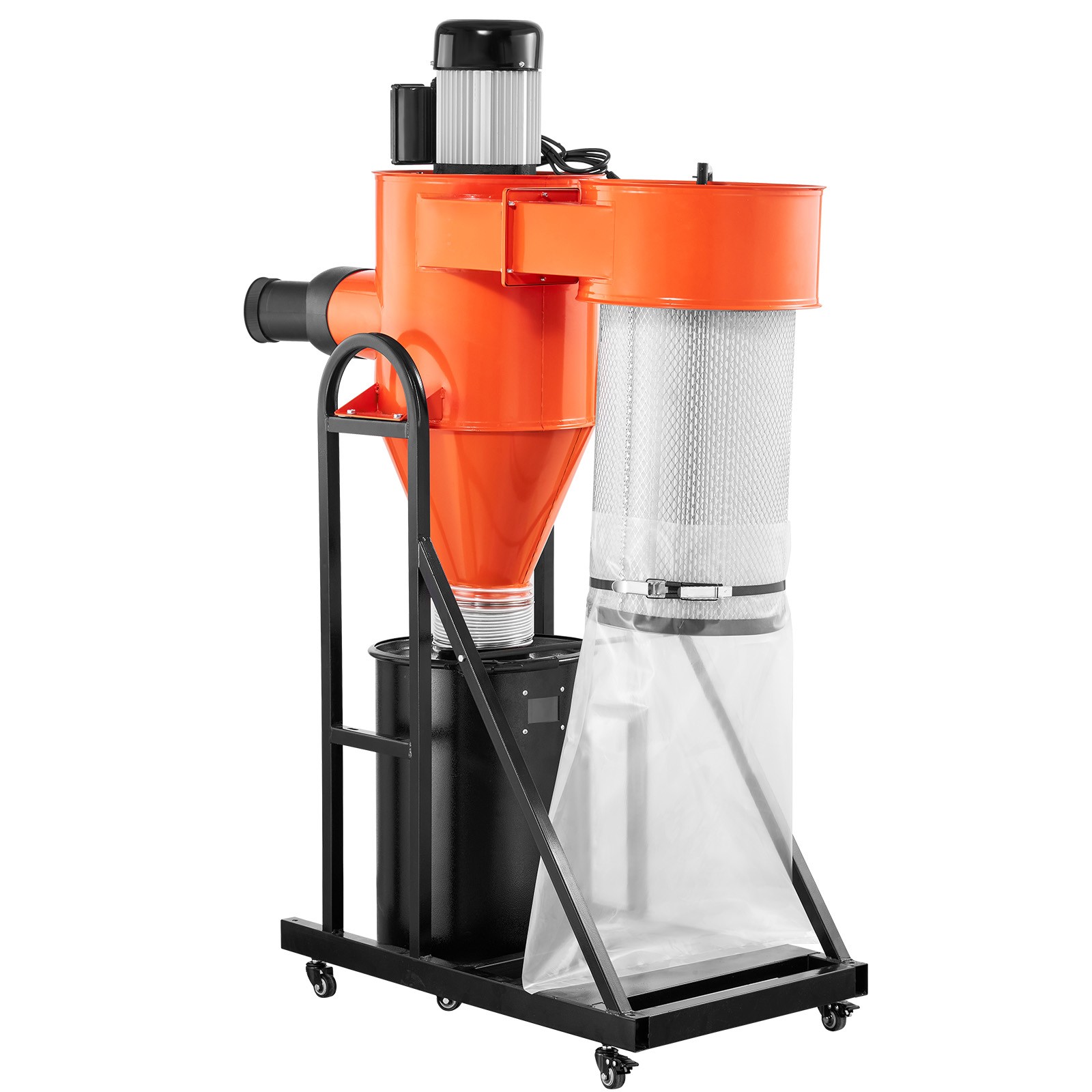 Uimoso 1.5HP Dust Collector with 763 CFM and 3400 RPM Vortex Cone System