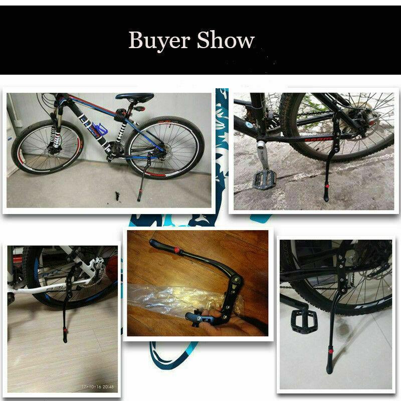 ROCKBROS Bike Aluminum Alloy Bracket Bicycle 24-29'' Adjustable Kickstand Black