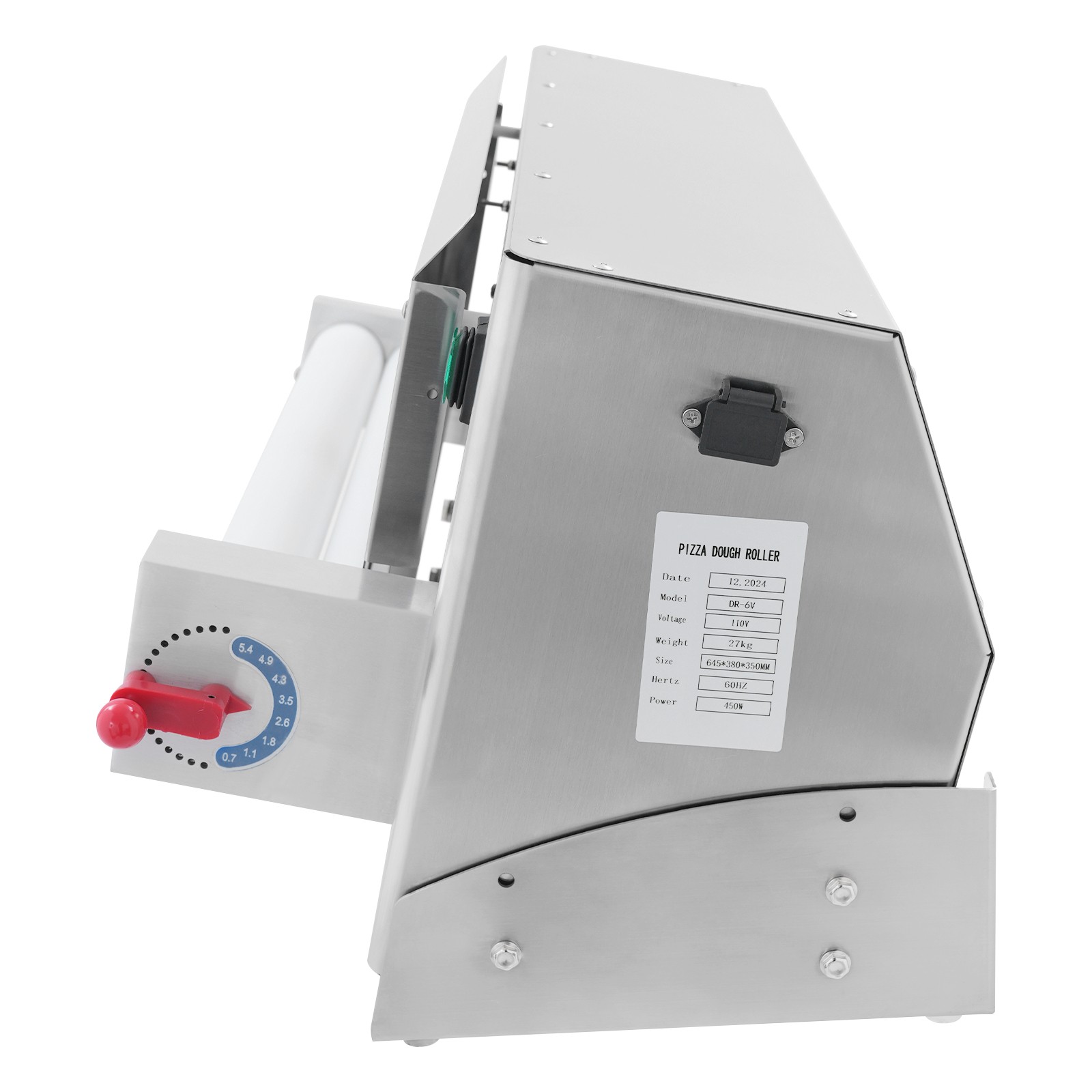 3-18" Commercial Electric Pizza Dough Roller Sheeter Pastry Press Making Machine