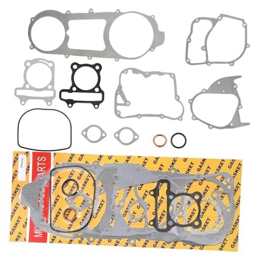 Mokuo GY6 200cc 170CC Complete Long Case Engine Gasket Kit Compatible with 61mm