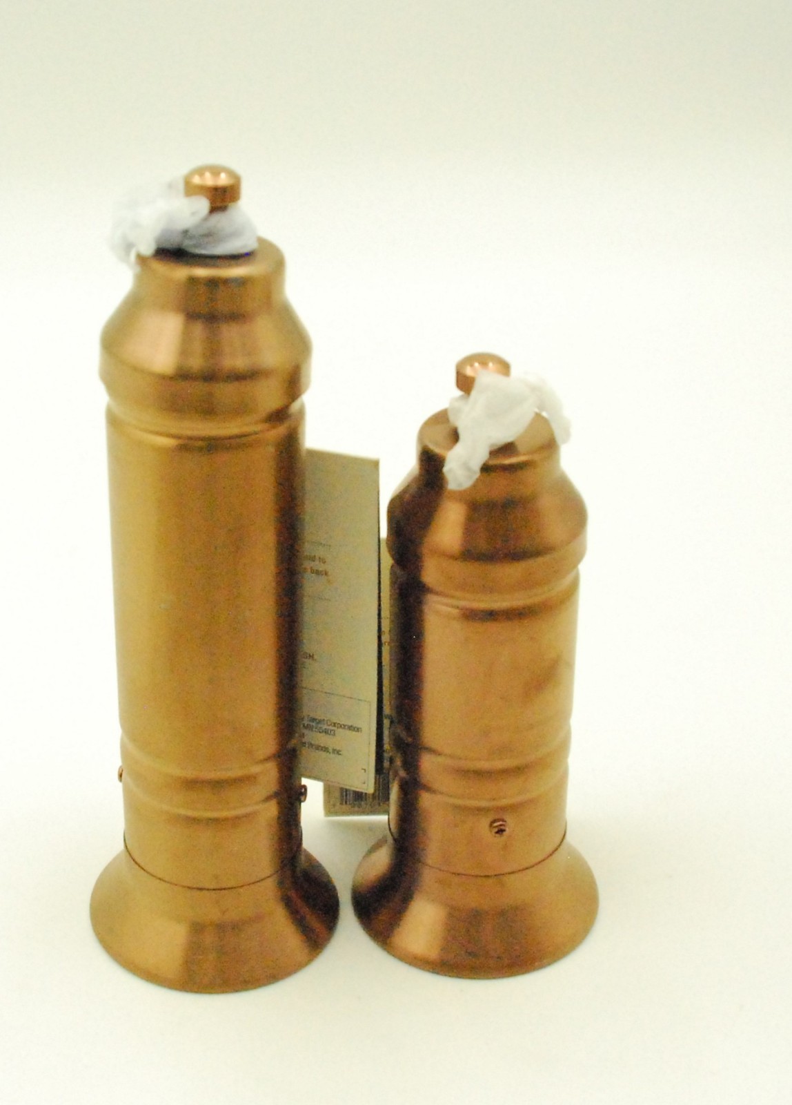 Hearth & Hand With Magnolia Salt & Pepper 2pc Copper Gold Finish Crank Grinder