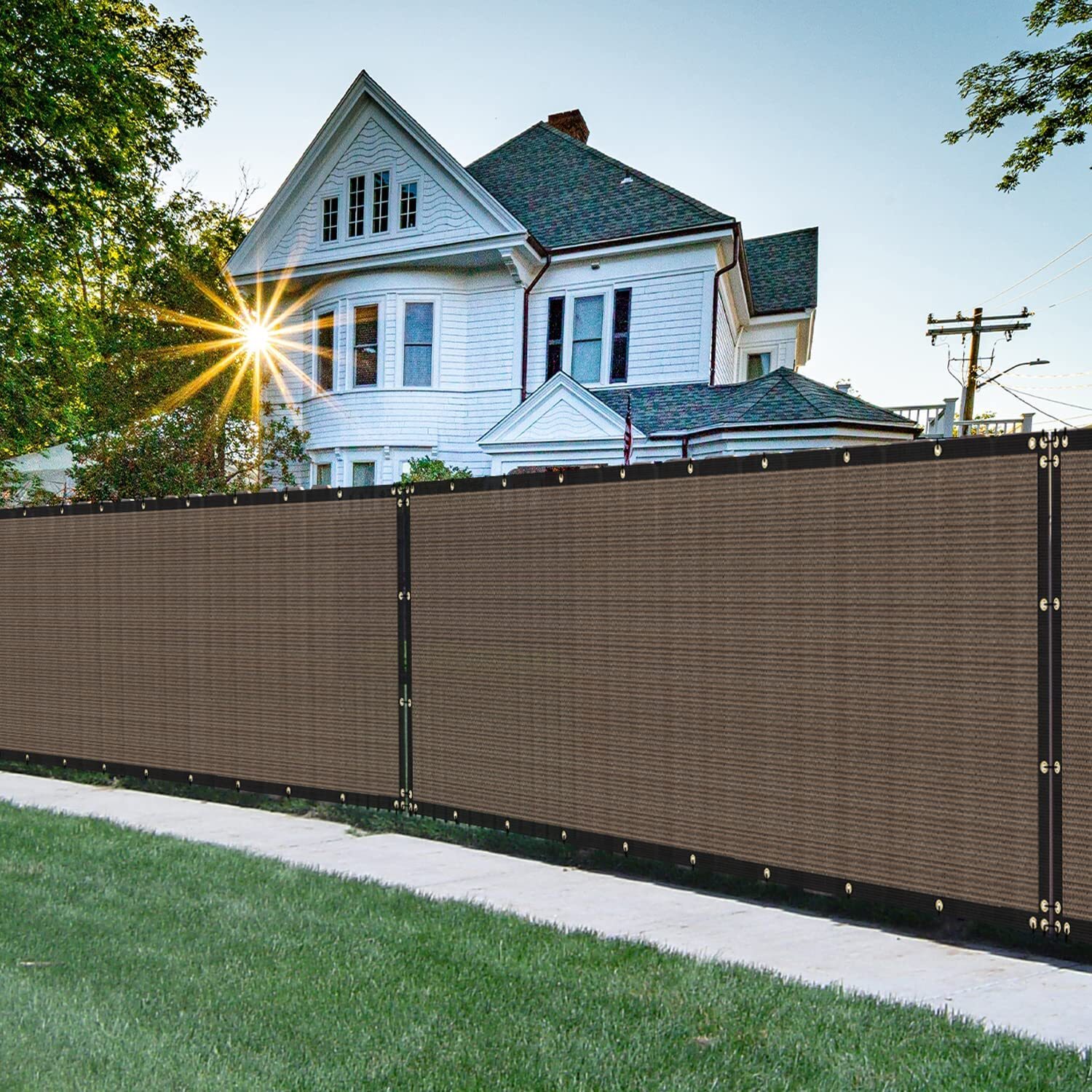4' 5' 6' 8' tall Outdoor Fence Windscreen Privacy Screen Shade Cover Garden Pool