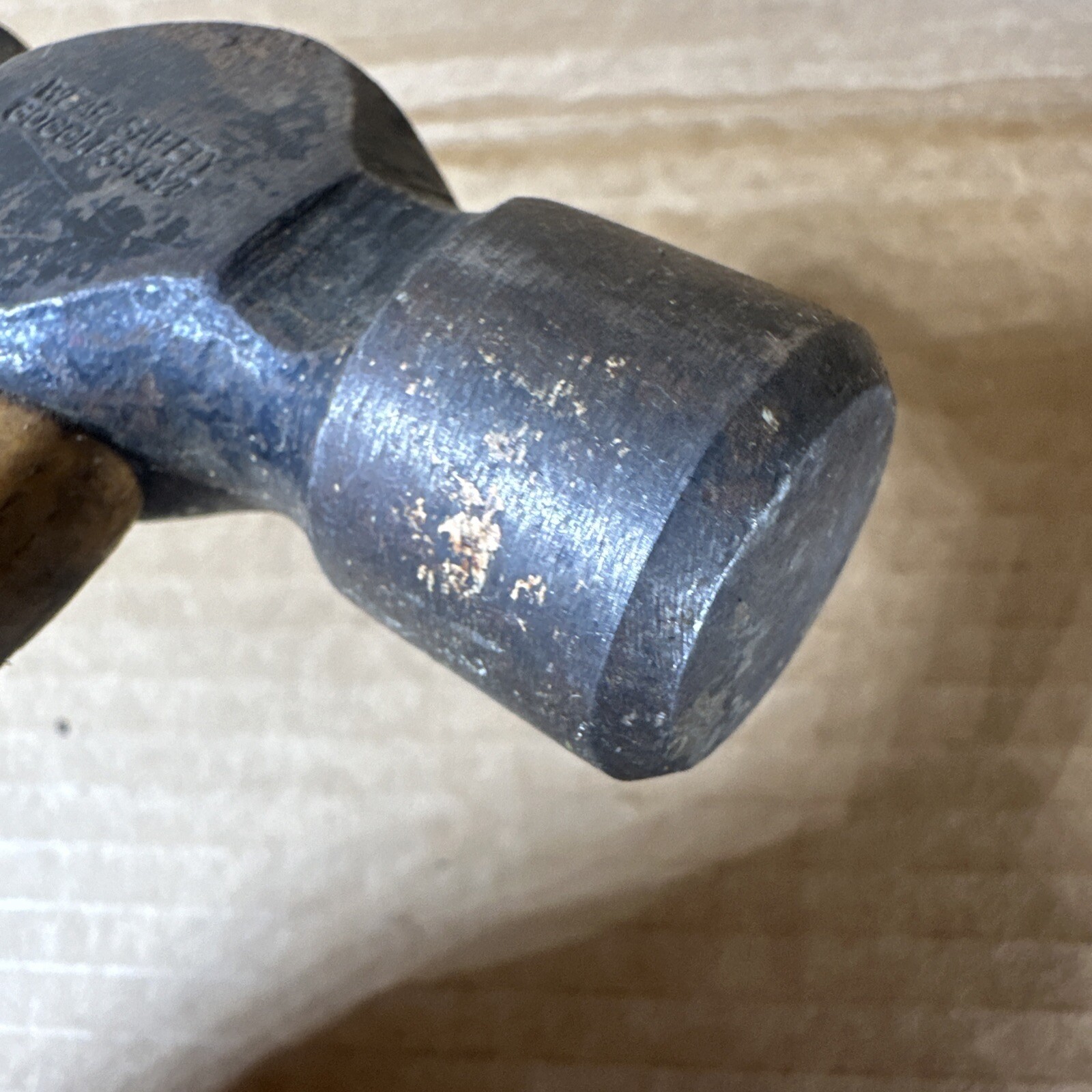 Vintage Vaughan S2012 12 Oz. Machinist Ball Peen Hammer Wood Handle Made In USA