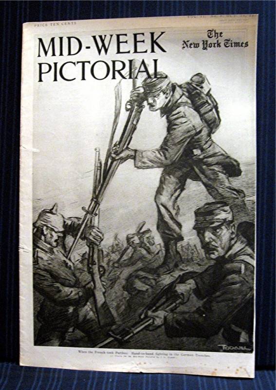 1915 NY Times 10-14 Mid Week War Pictorial WWI Magazine