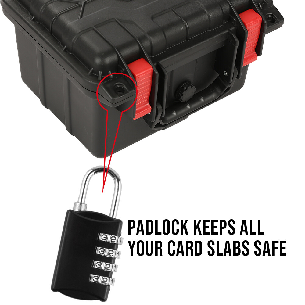 50CT Graded Card Storage Box Travel Waterproof Case Slab Holder & Protector New