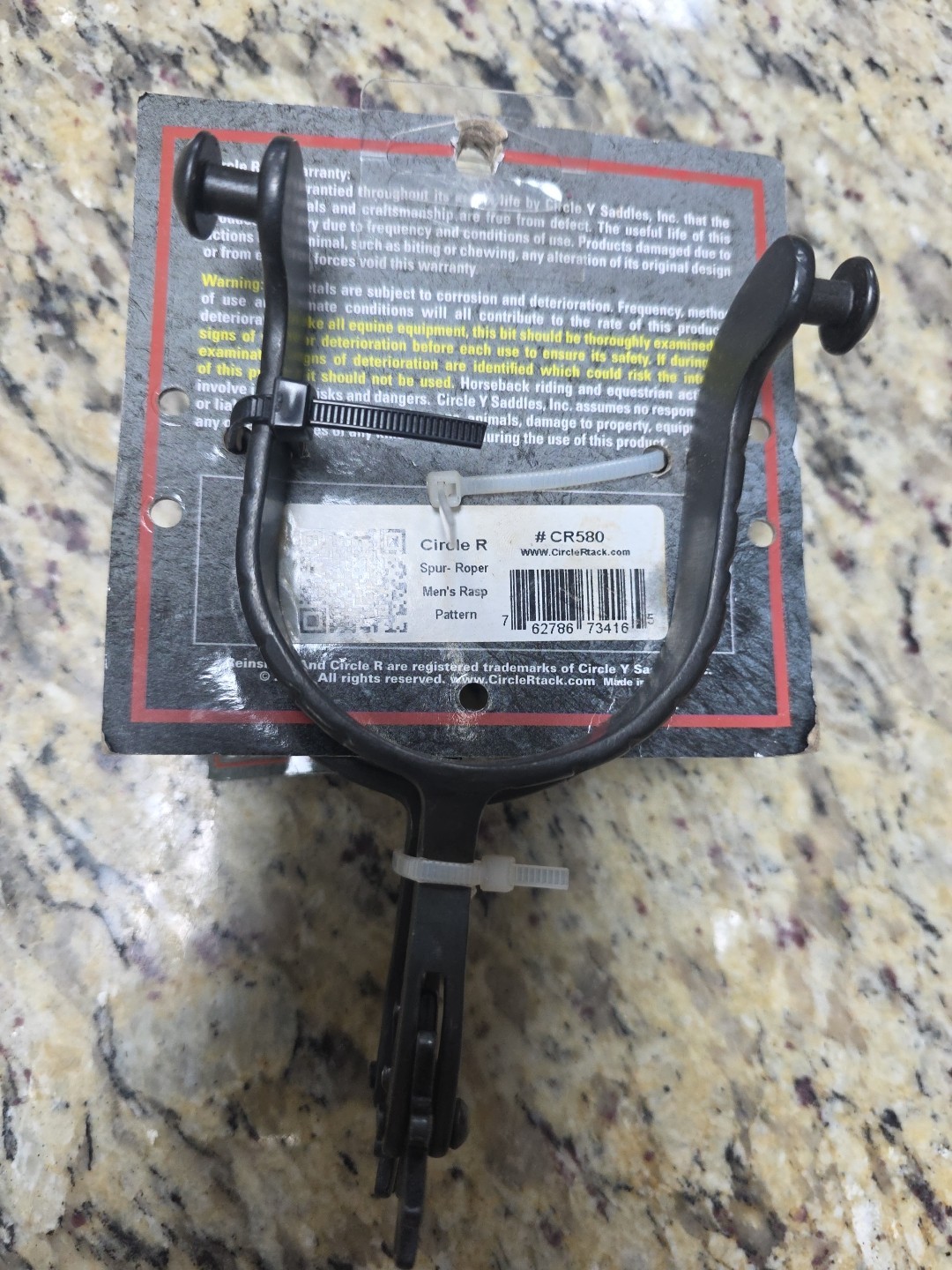 CIRCLE R REINSMAN SPURS CR580 NEW MEN'S RASP PATTERN