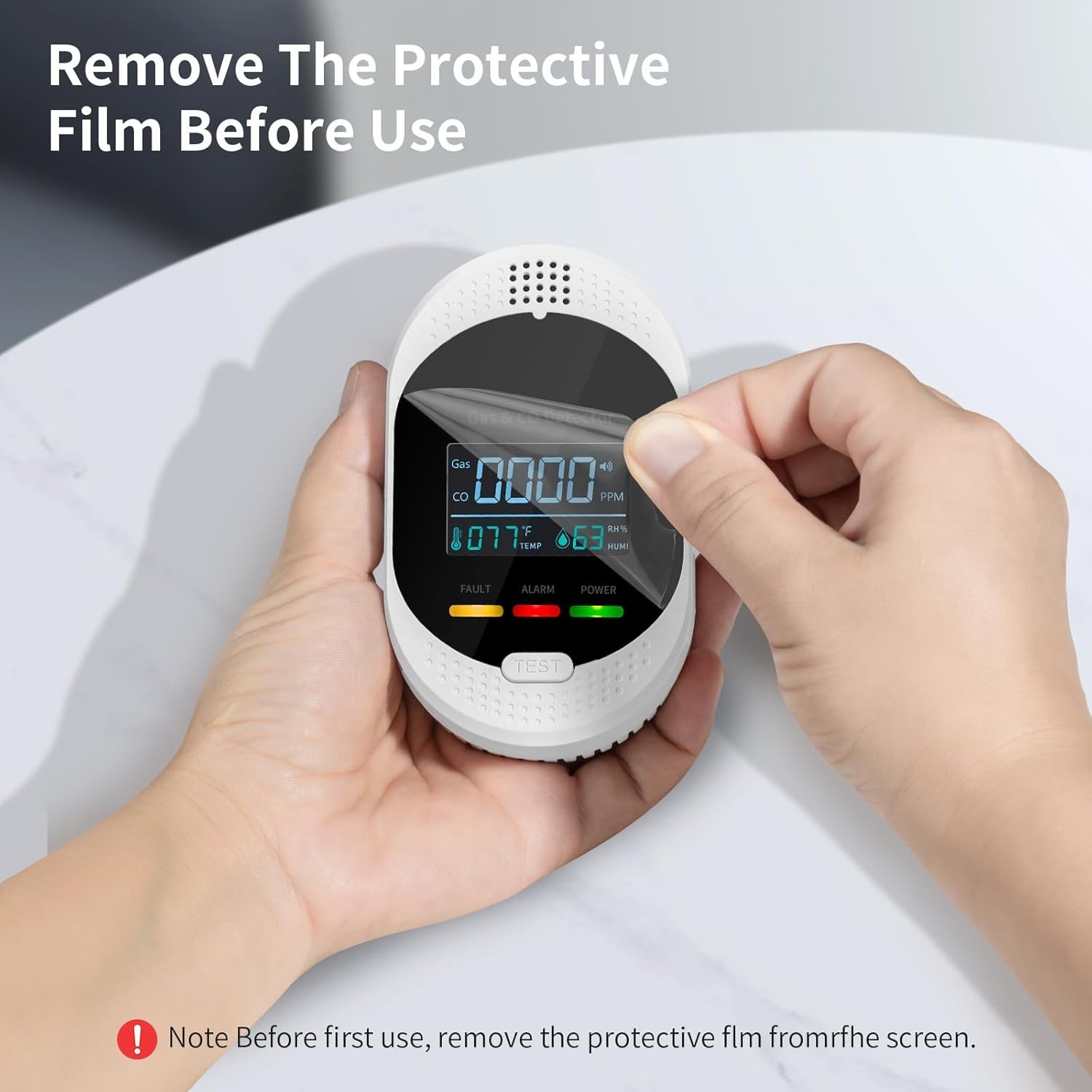 4-in-1 Portable Carbon Monoxide Detectors Plug in – Natural Gas Leak Detector