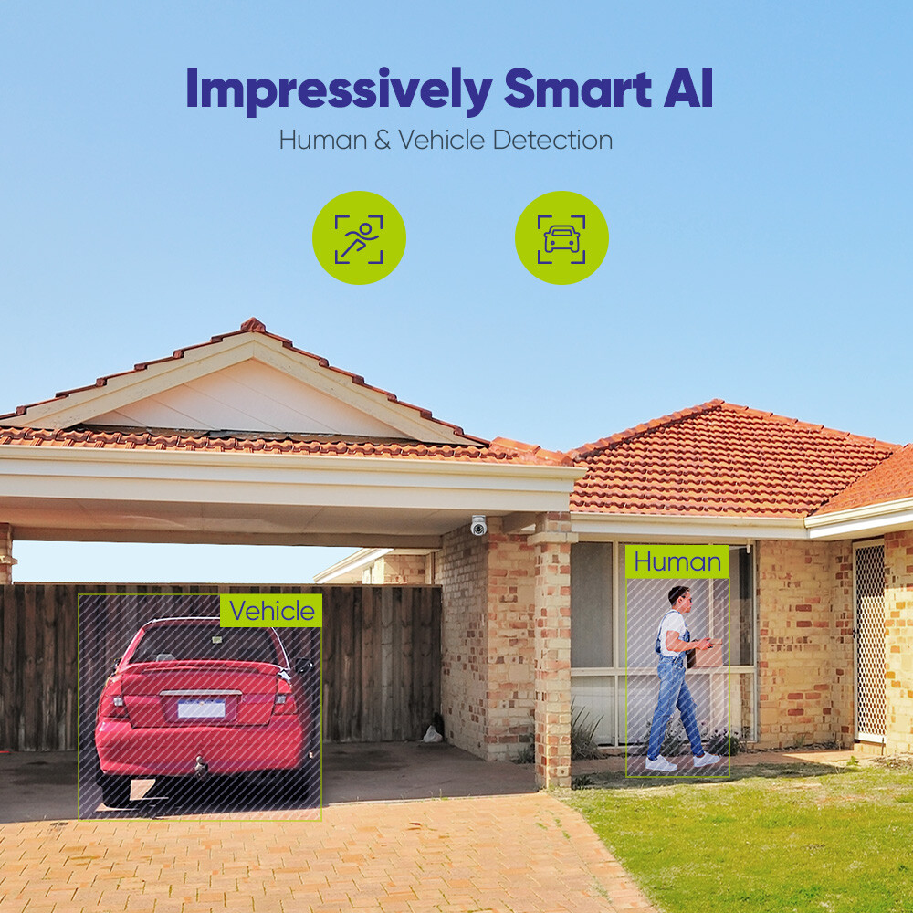 SANNCE 16CH NVR 4K POE Color Security Camera System Two Way Audio Auto Tracking