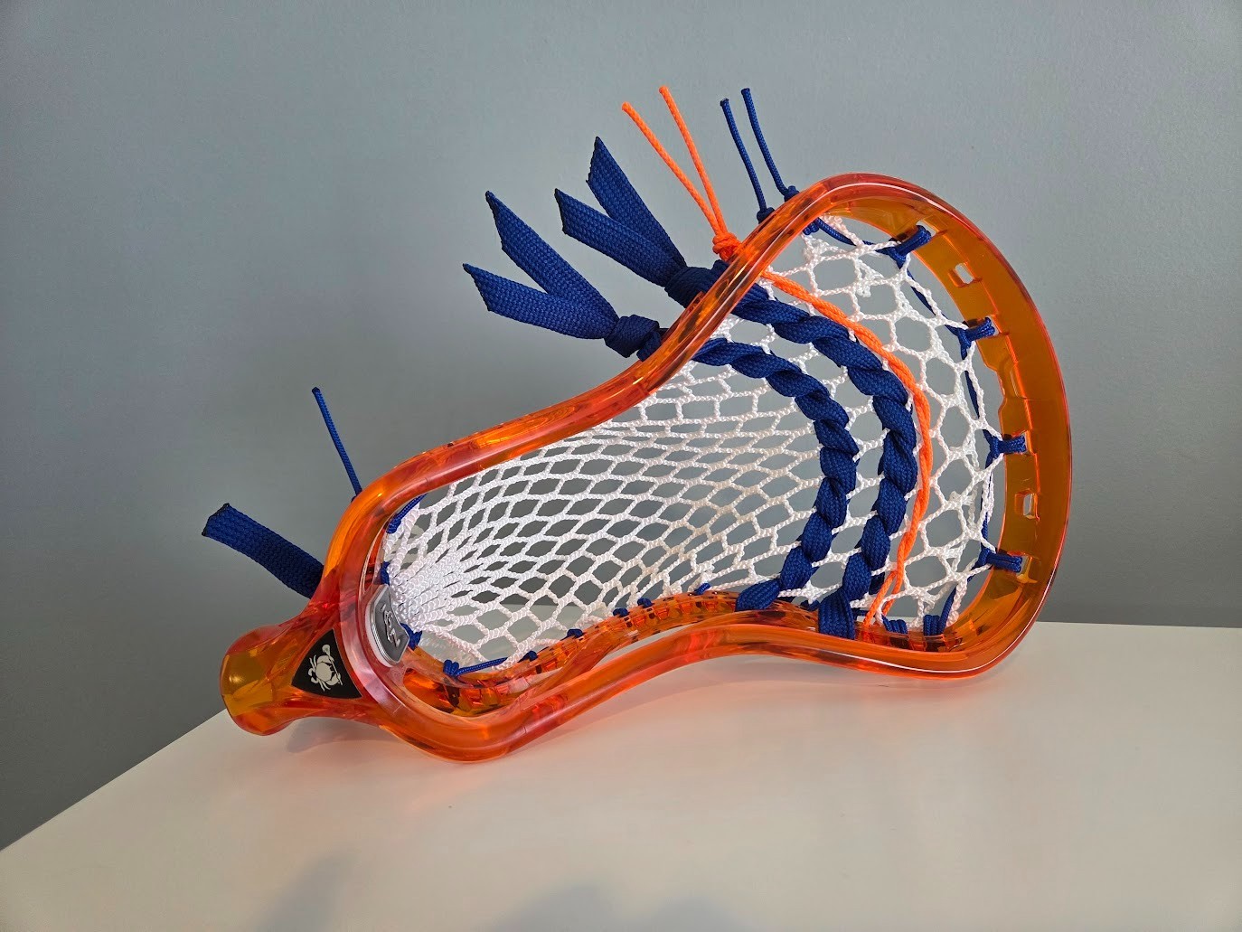 Attack Pocket New ECD ION Lava Orange Mid Low Pocket Lacrosse Head HERO 4.0