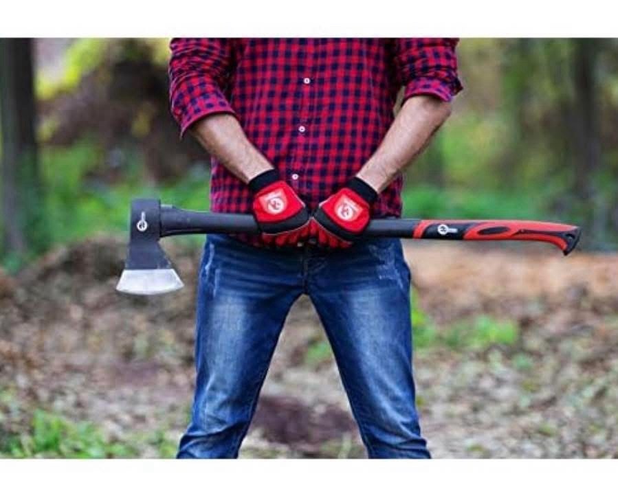 INTERTOOL 35-inch Steel Chopping Axe, 2.8 lbs Felling Axe HT08-0264