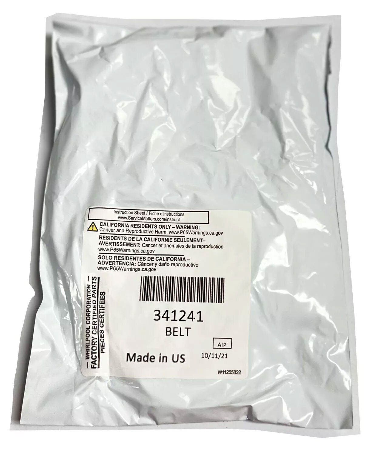 341241 Genuine OEM FSP Whirlpool Kenmore Dryer Drum Belt Bulk Wholesale