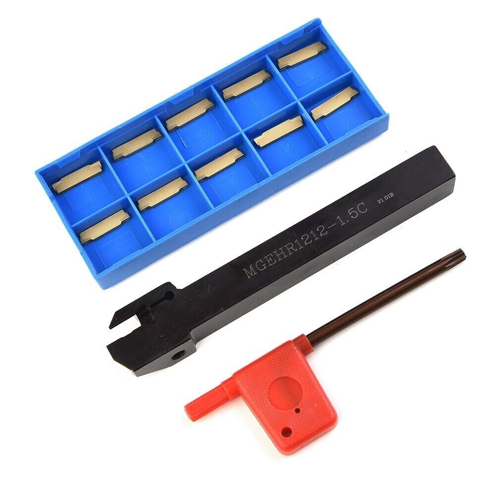 MGEHR1212-1.5 Lathe Grooving Tool Holders Cut-Off 12x12x100mm +10 MGMN150 insert