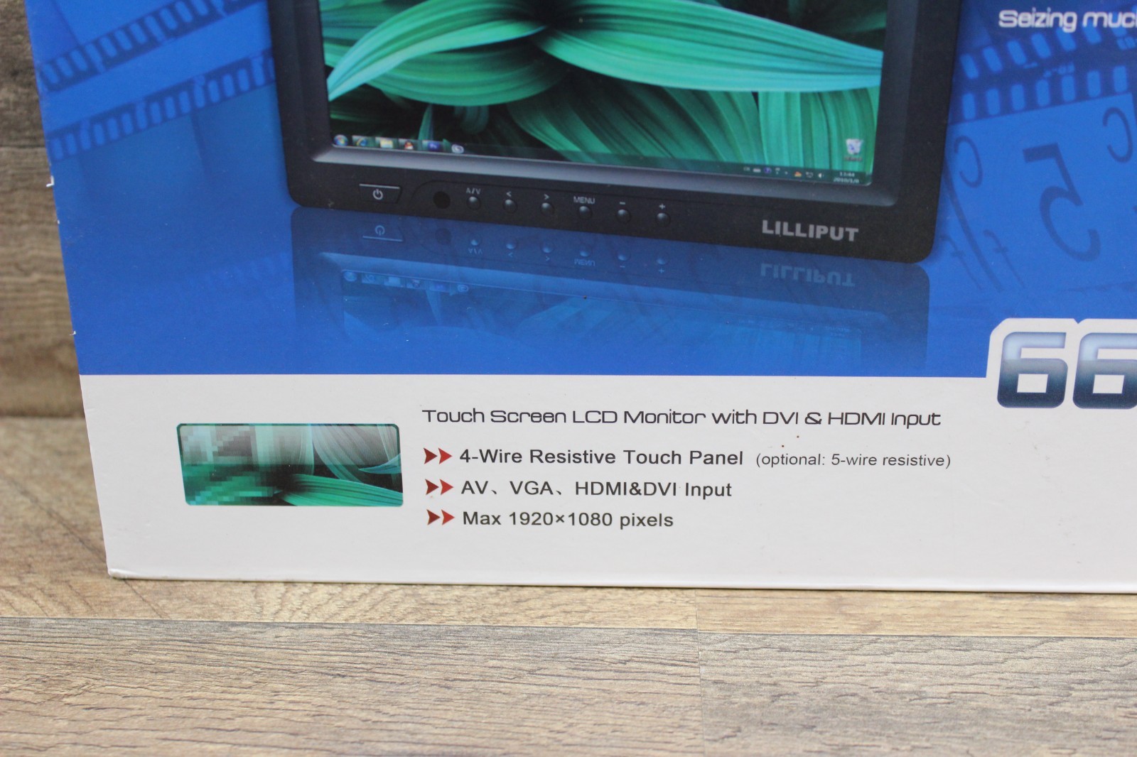 Used Lilliput 869GL 8" Touch Screen Monitor VGA HDMI Inputs for Auto / Car / PC