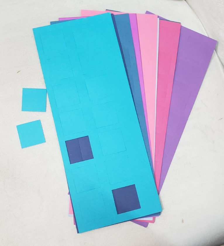 Stampin’ Up! 8 1/2x11 Cardstock - RICH REGALS - 33 Sheets & 1 1/4" Squares *READ