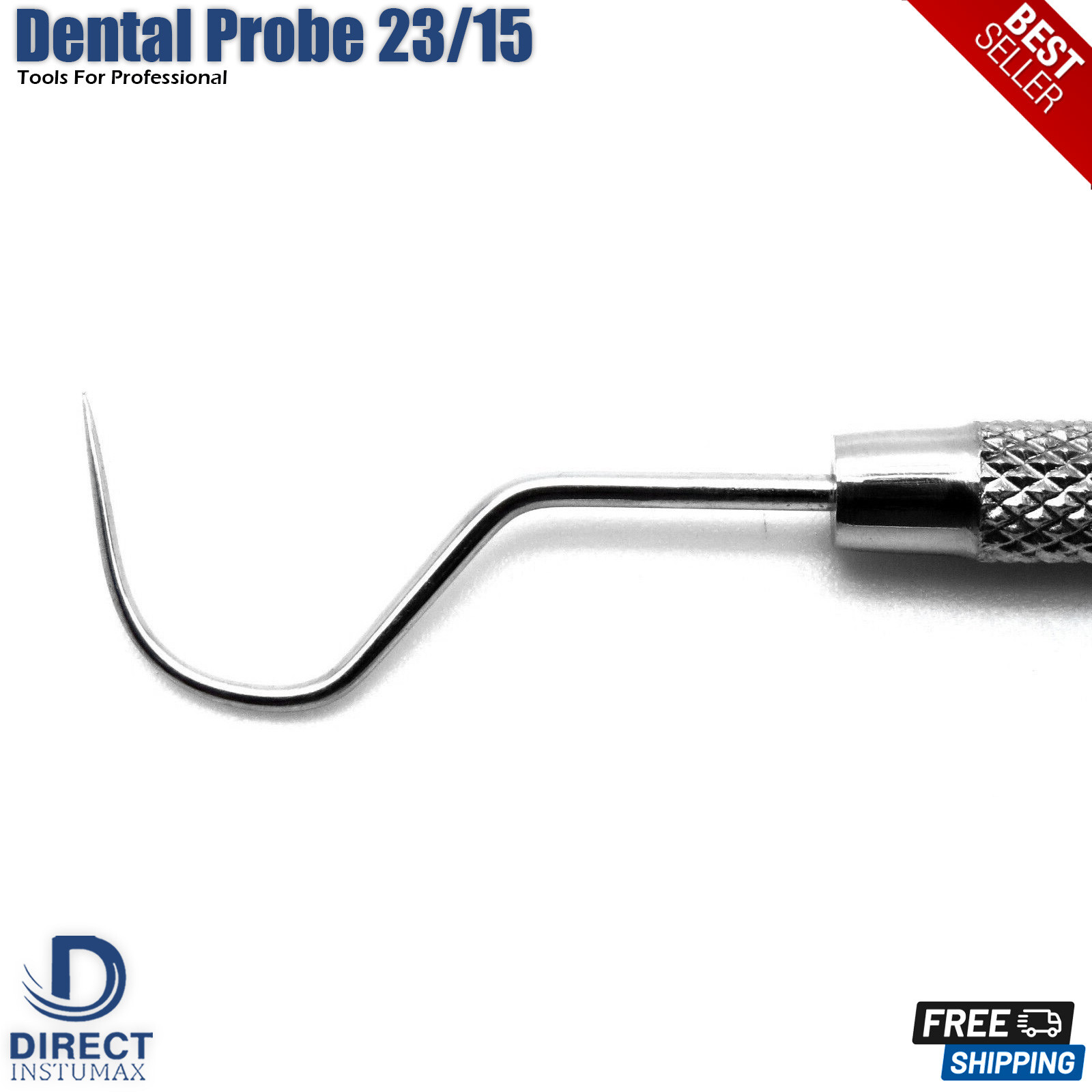 Sonda Periodontal UNC 15/Explorador - Diagnóstico Sondas Dentales Doble Punta