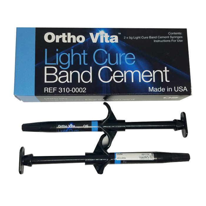 ORTHO VITA KIT Blue band CEMENT contains 2 sgy x5 gm LIGHT CURE compomer cements