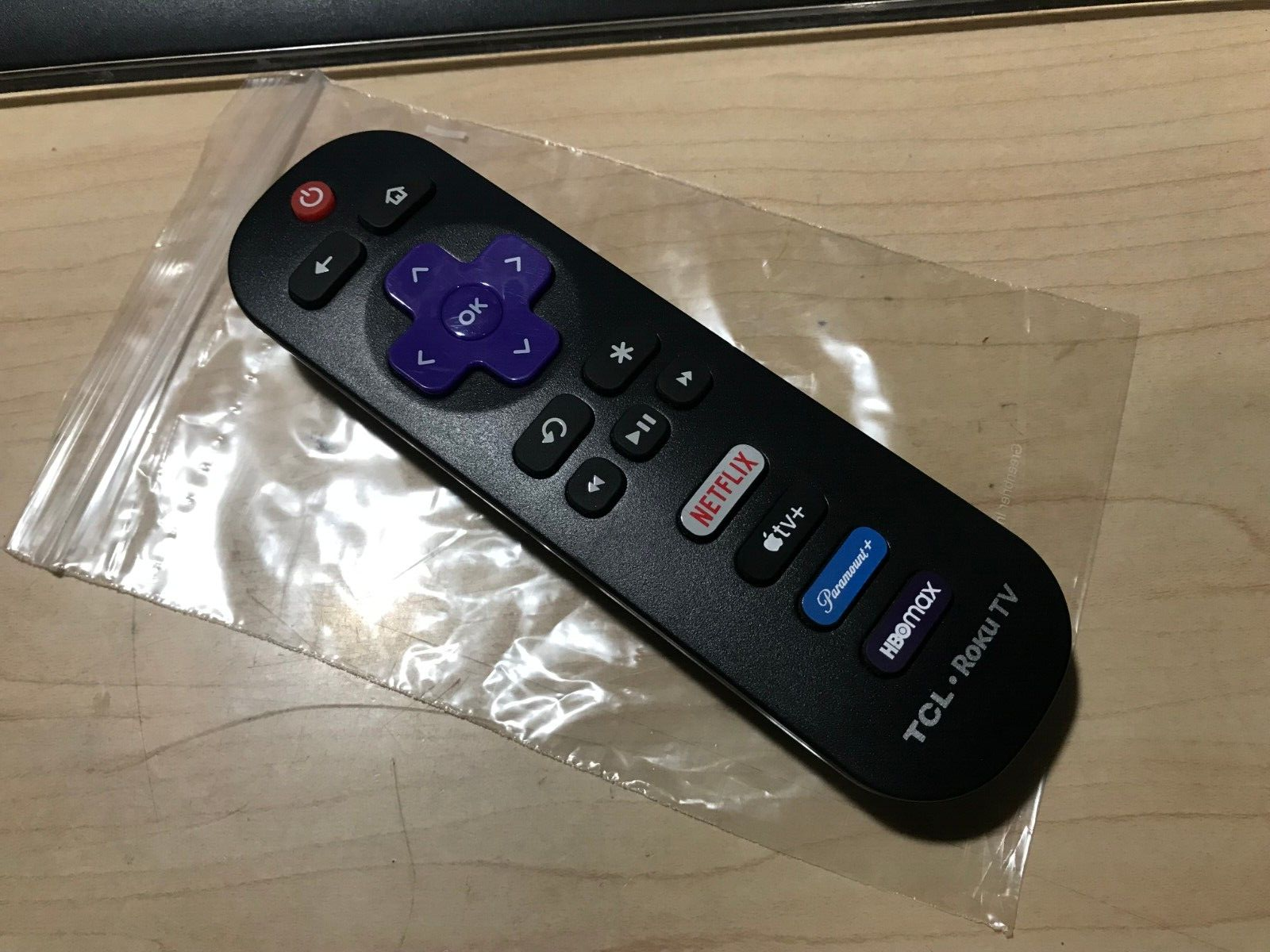 TCL RC280 ROKU Remote NETFLIX, AppleTV+, Paramount+, HBOMAX