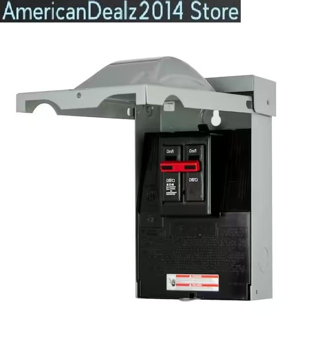 AC Outdoor Disconnect Enclosure Box 60-Amp 120/240V Safety Power Cut/Shut Off