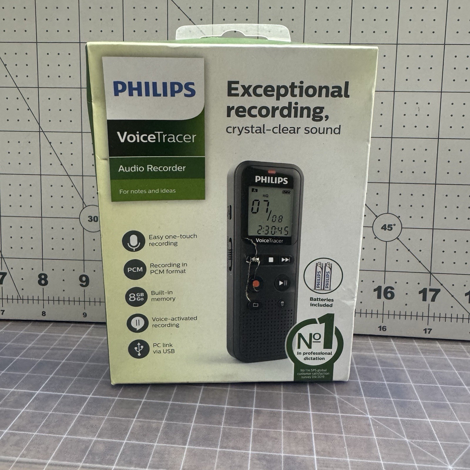 Philips Voice Tracer Audio Recorder 8mb OPEN BOX NEW Recording DVT1160
