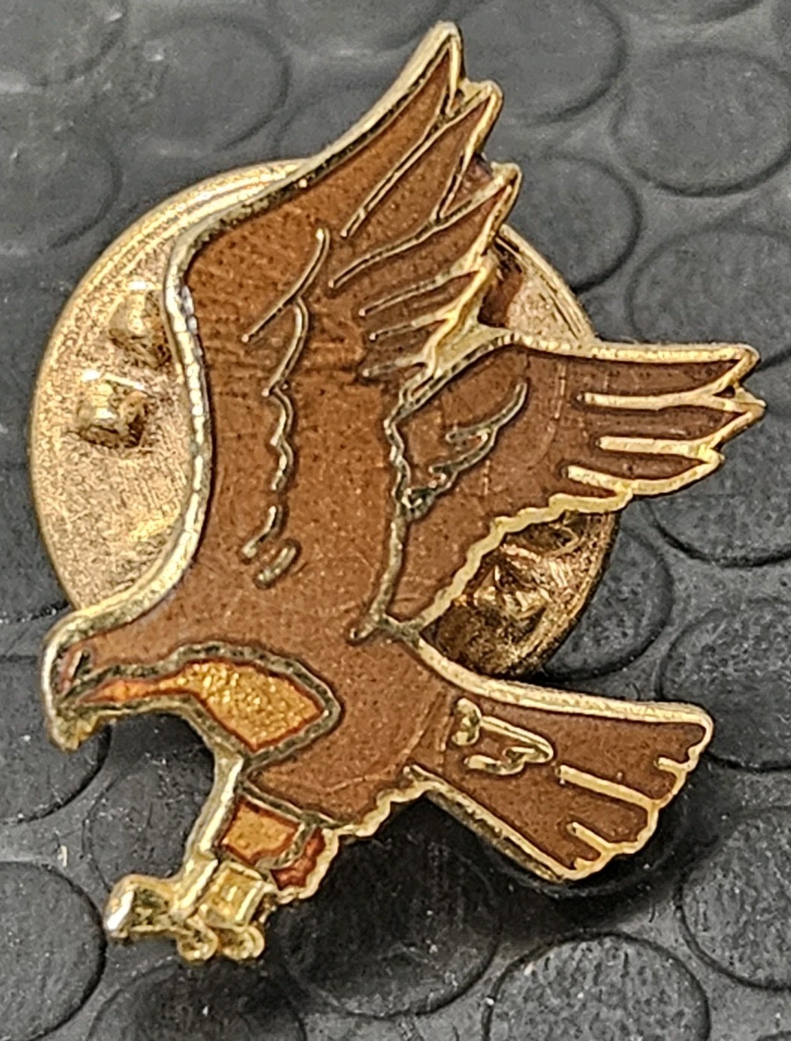 2 Patriotic USA Pins - American Flag Pin And Hawk/Eagle Pin