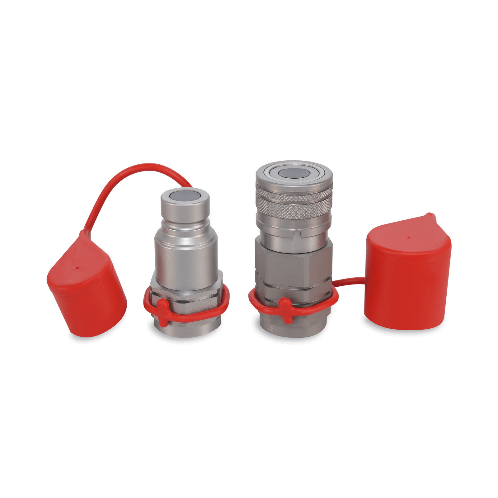 1/2″ Flat Face Hydraulic Quick Couplers Set - 1/2″ NPT Thread
