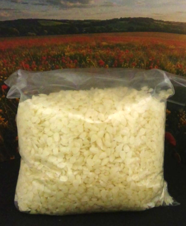 White Beeswax Pastilles Beads 100% Pure & Organic 16 oz. (1 pound) Free Shipping