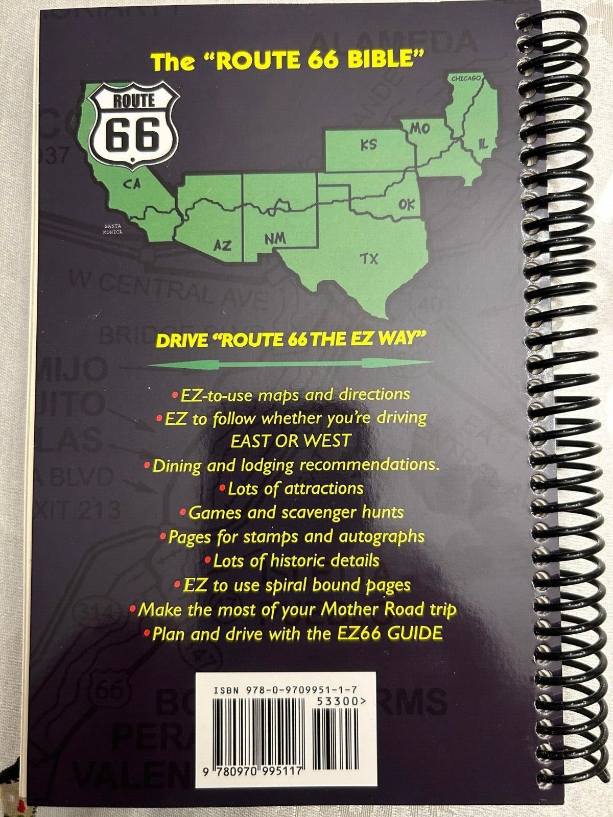 EZ 66 Guide for Travelers 5th edition (2023) Route 66 Maps - Jerry McClanahan