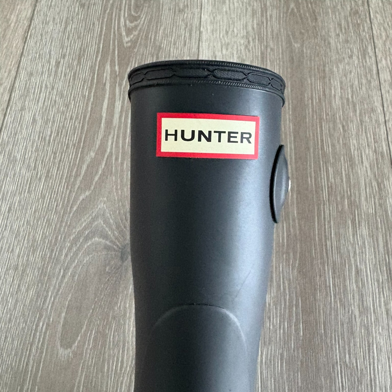 NWT Hunter 1 REPLACENT BOOT Matte Black Mid Calf Original Short Boot Size 8 left