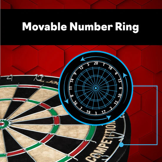 VIPER DEAD ON SISAL BRISTLE STEEL TIP DART BOARD FROM GLD PDTS NEW SHIPS FREE