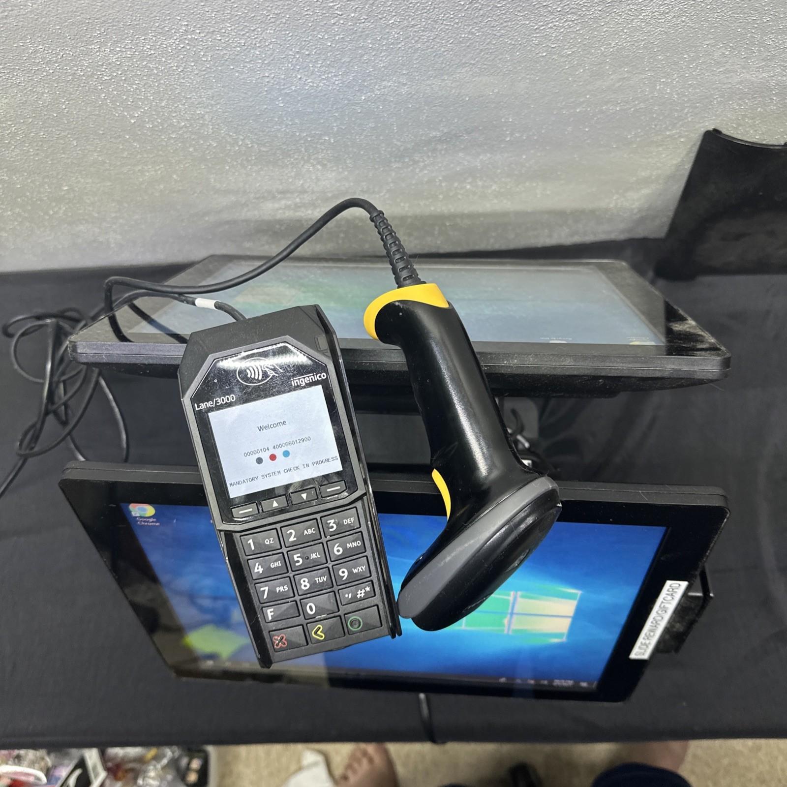 Touch Dynamic Pulse Ultra POS System w/ Slim Printer Base + Dual Displays