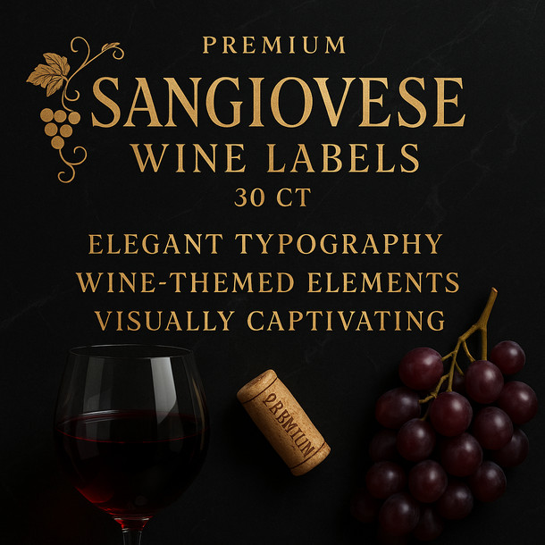 Winexpert Sangiovese Wine Labels 30 ct