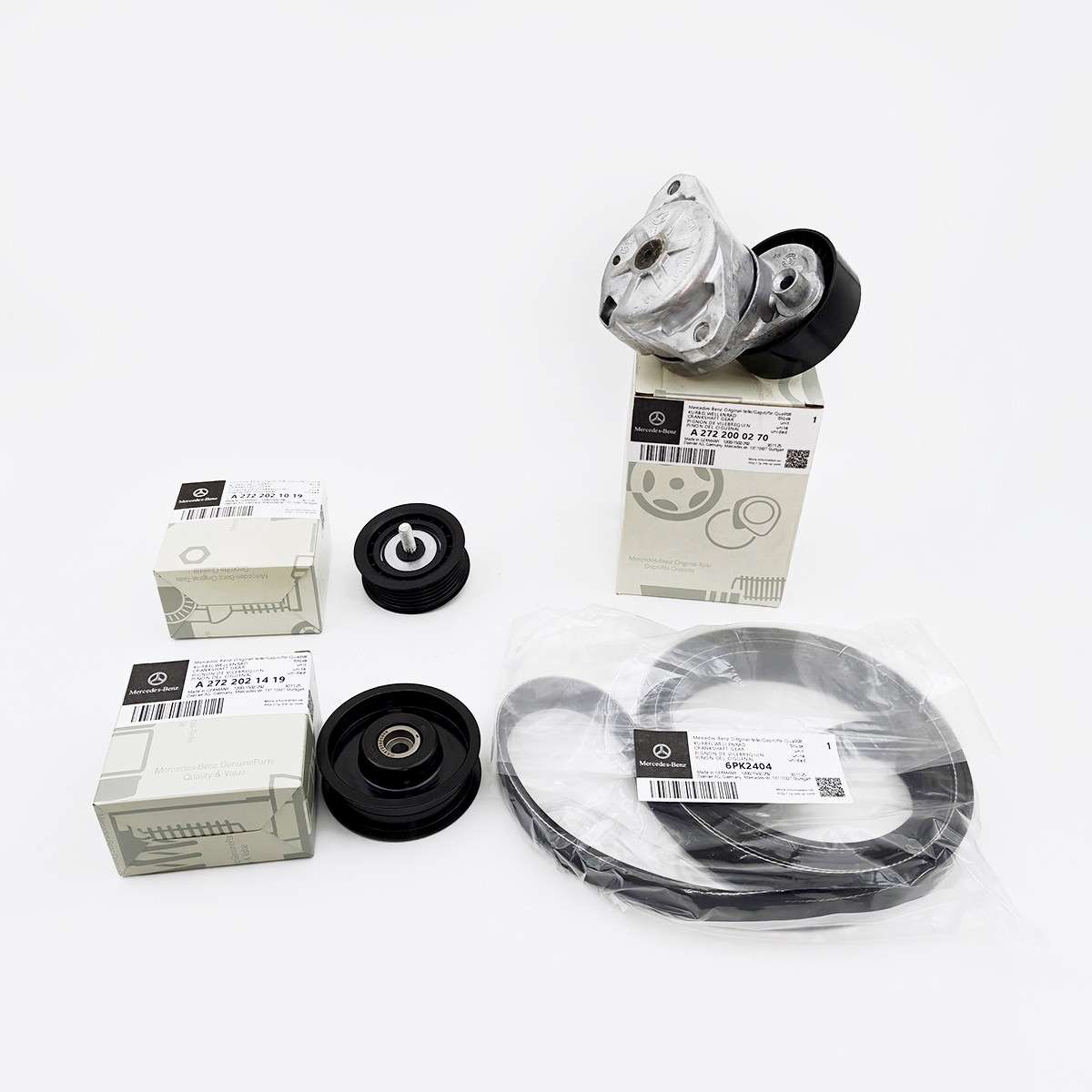 Kit for Mercedes C300 C350 E350 E550 NEW Serpentine Belt Drive A2722000270