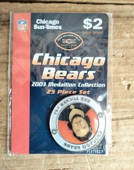 REX TUCKER CHICAGO BEARS 2003 Medallion Coin