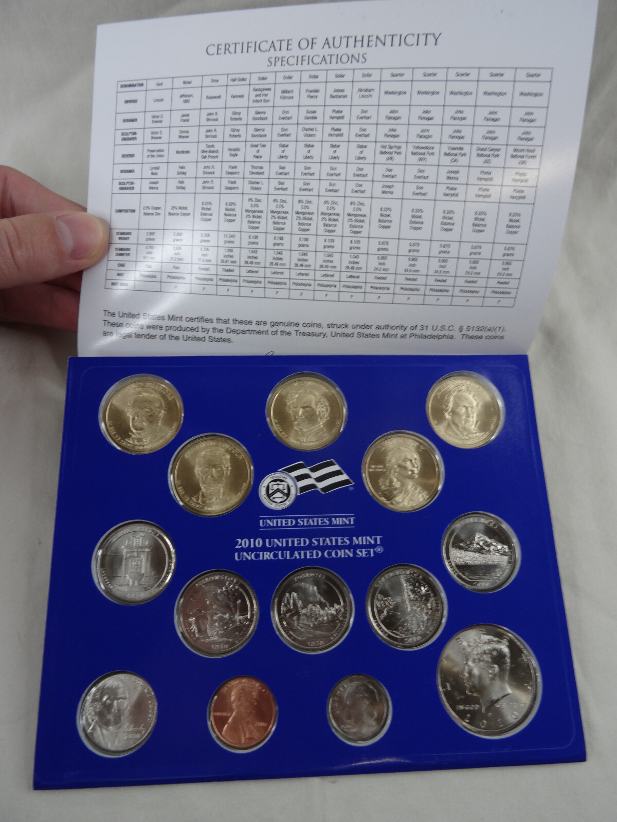 2010 P & D US Mint Set Uncirculated 28 Coins OGP