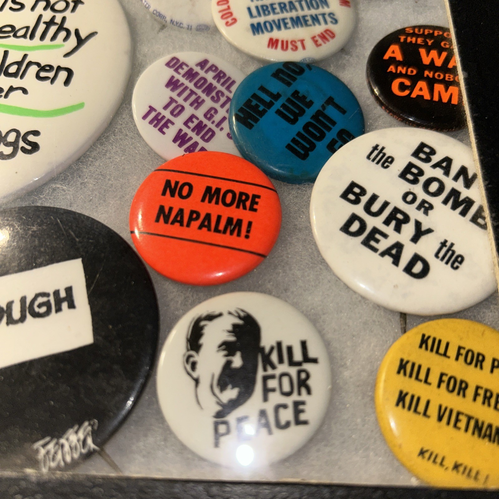 31 Vietnam Anti War Protest Pins Give Peace A Chance Repeal The Draft Ban Bomb