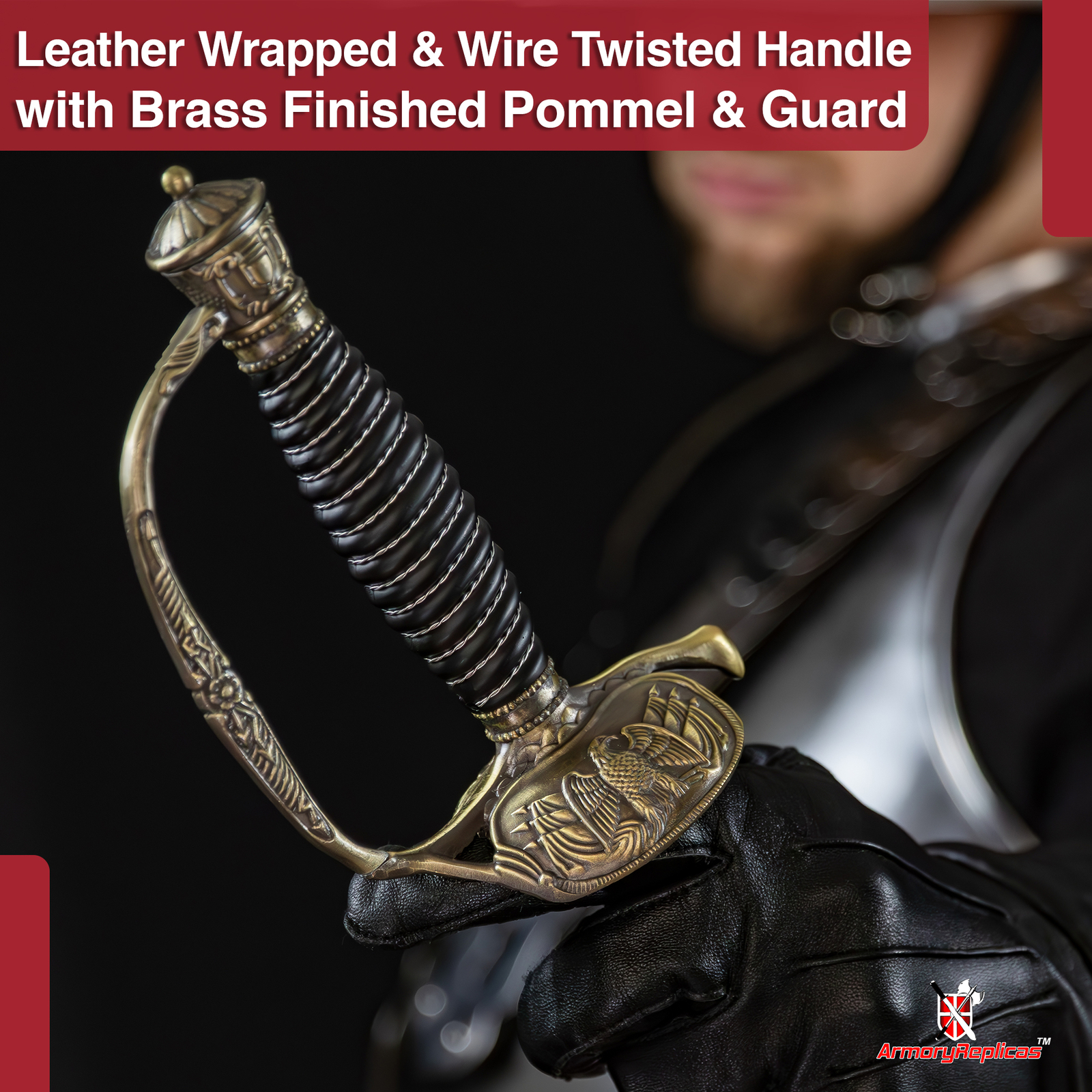 FAVORED FORTUNE KNIGHT CRUSADER COMMANDER TEMPLAR HISTORICAL REPLICA SABER SWORD