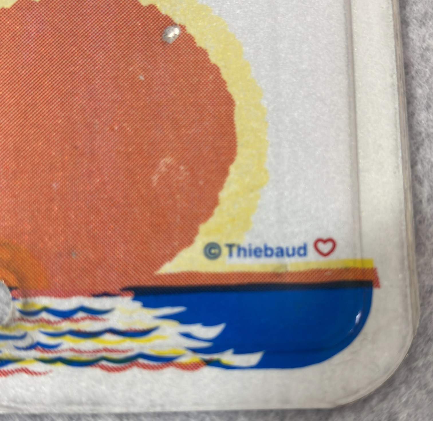 California License Plate Wayne Thiebaud Design M YUM Palm Trees Sunset