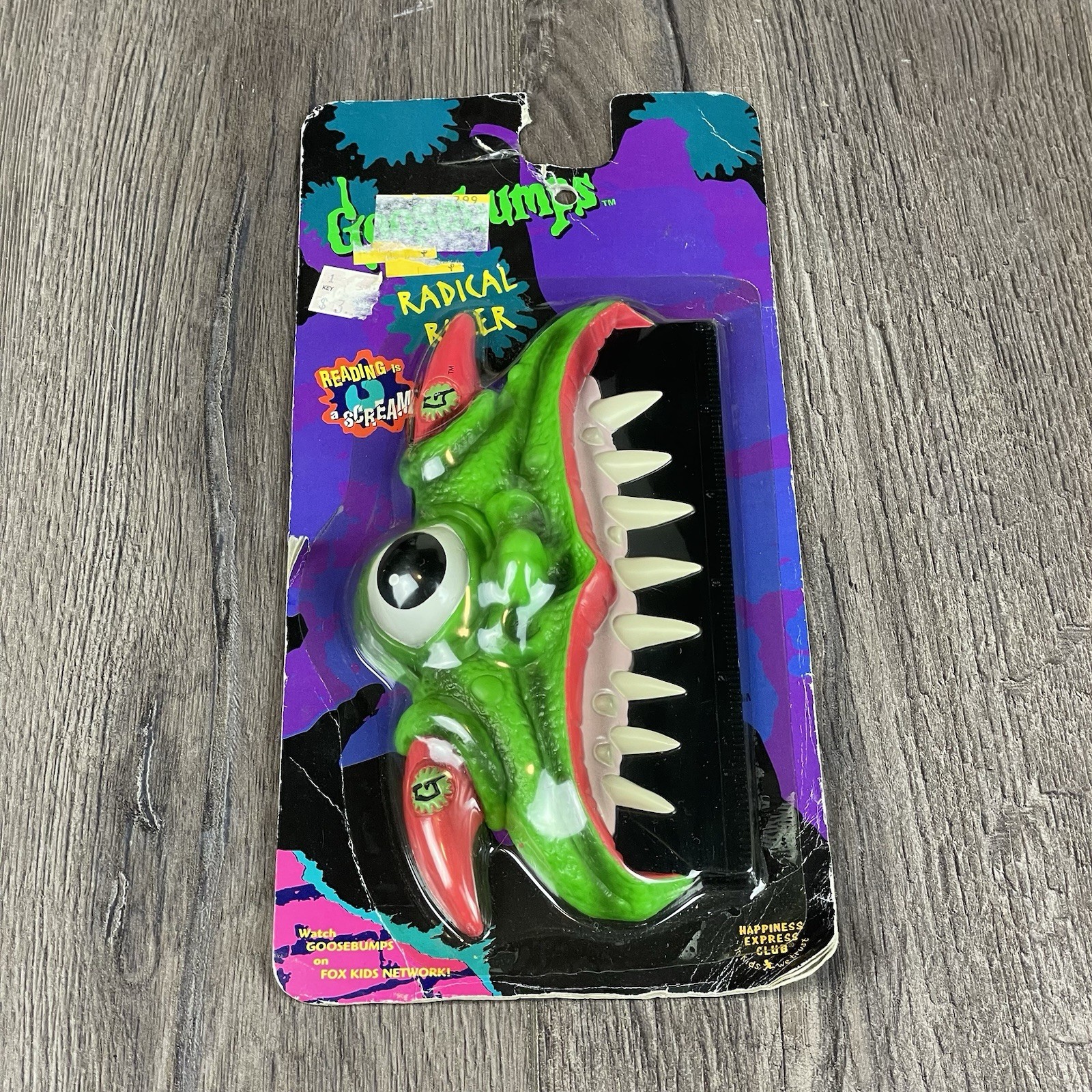 Vintage 1996 R.L. Stine Goosebumps Radical Ruler Fox Happiness Express Club NIP