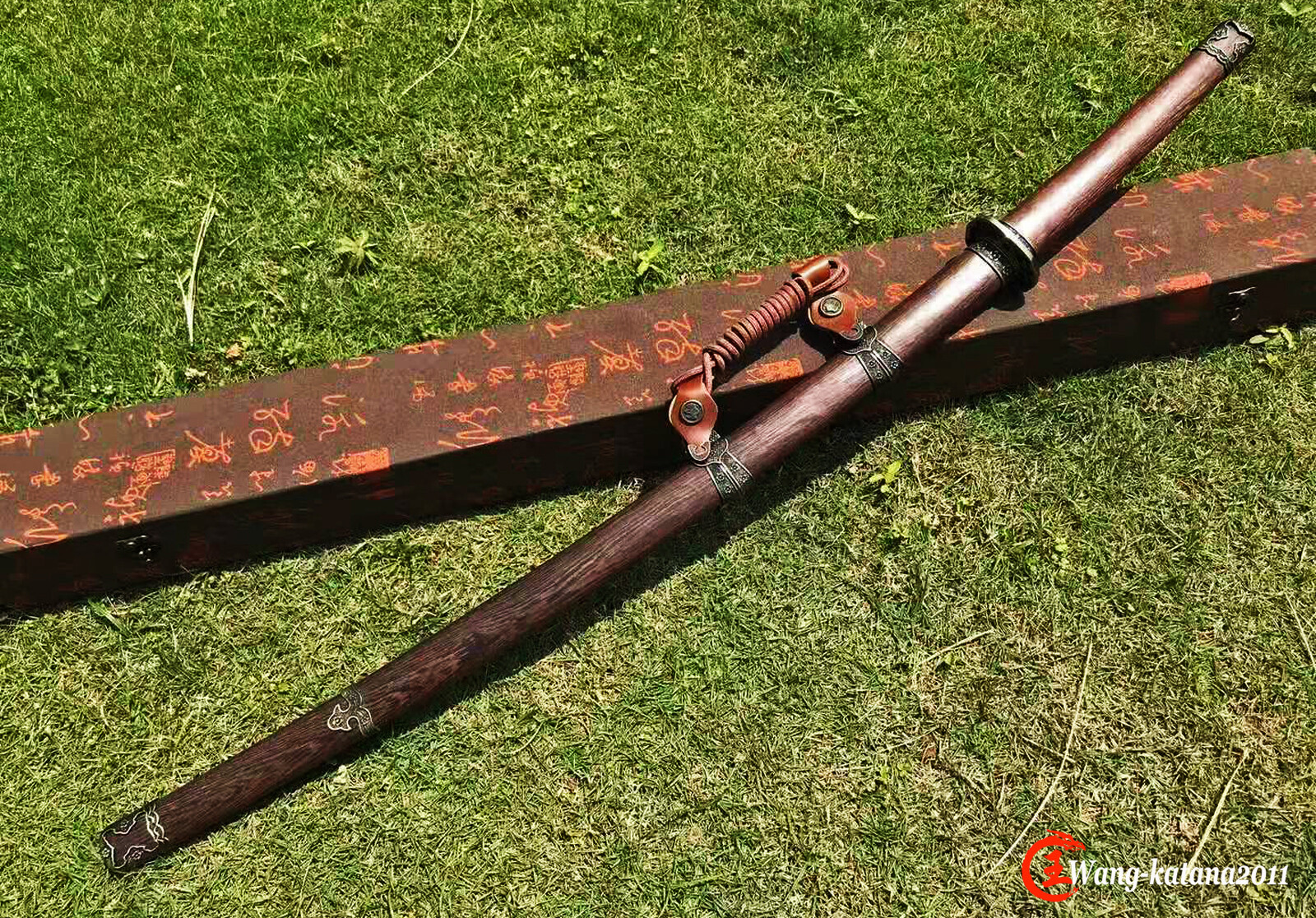 Japanese 98 Type Military Saber Katana 1095 Steel Rosewood Sharp Samurai Sword
