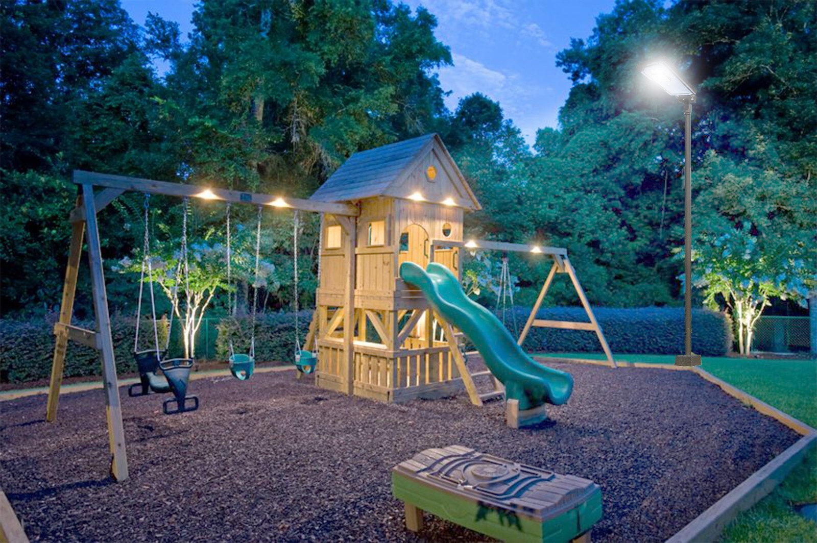 Solar Power AI-Smart 1600 Lumens Cree LED Area Parking Light