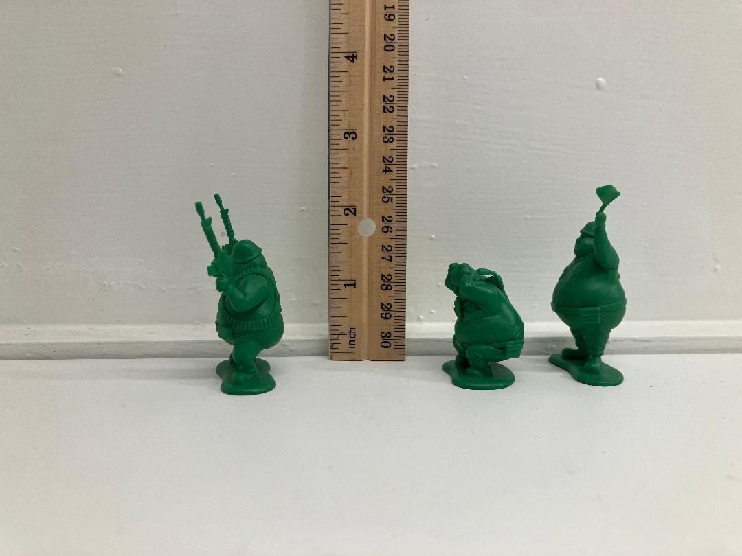 Takara Tomy Panda's Ana Gashapon Fat Cute Green Soldiers Set 2 Complete! 2015