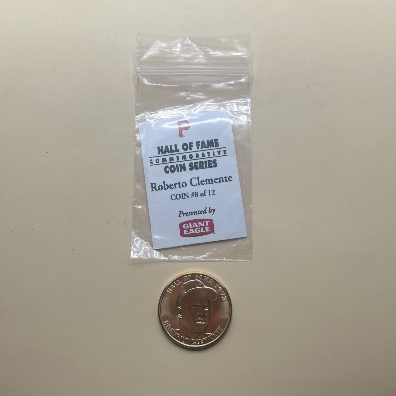 Roberto Clemente 2007 Giant Eagle Coin HOF 1973 UNGRADED Pittsburgh Pirates MLB