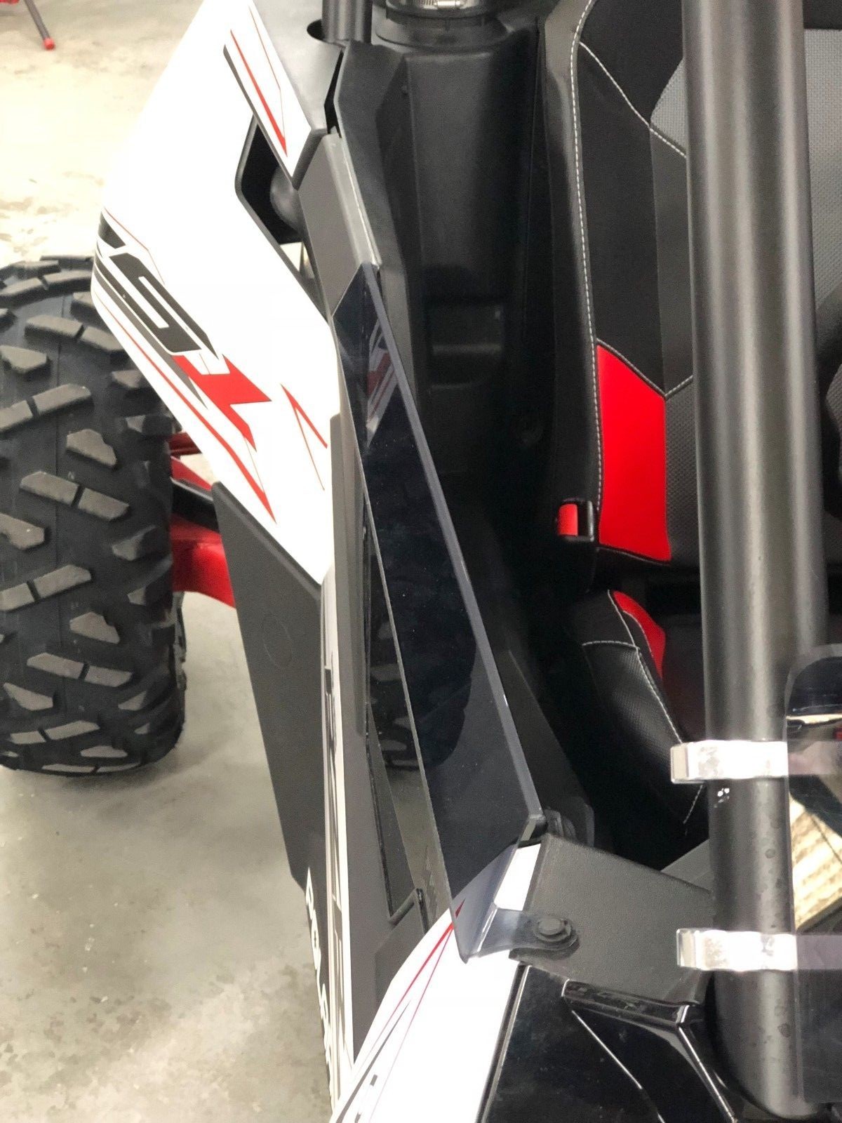 Double Ott Polaris RZR RS1 Upper DOORS Smoked Polycarbonate